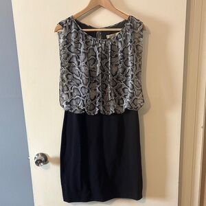 Ardene Black and Snake Print Dress